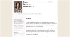 Desktop Screenshot of emma-frances-bloomfield.com